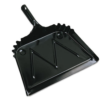 Boardwalk® Metal Dust Pan, 12 X 14, 2" Handle, 20-gauge Steel, Black, 12-carton freeshipping - TVN Wholesale